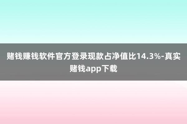 赌钱赚钱软件官方登录现款占净值比14.3%-真实赌钱app下载