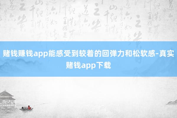 赌钱赚钱app能感受到较着的回弹力和松软感-真实赌钱app下载