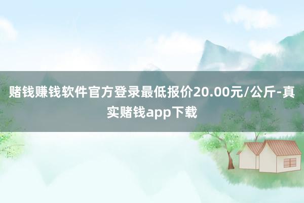 赌钱赚钱软件官方登录最低报价20.00元/公斤-真实赌钱app下载