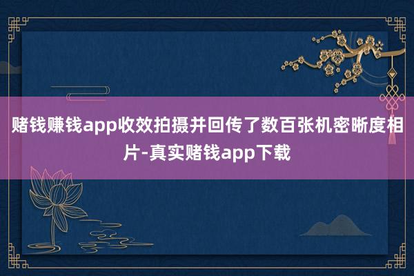 赌钱赚钱app收效拍摄并回传了数百张机密晰度相片-真实赌钱app下载