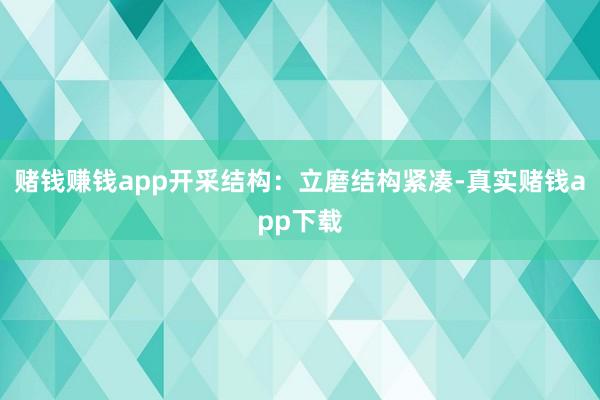 赌钱赚钱app开采结构：立磨结构紧凑-真实赌钱app下载